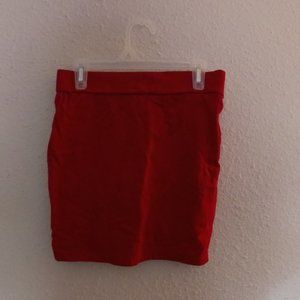 Red Bodycon Pencil Skirt